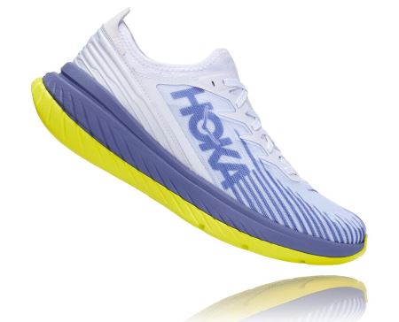 Hoka Carbon X-SPE Distance - Tenis Corrida Estrada Homem Branco / Azuis | PT-Vxjepms